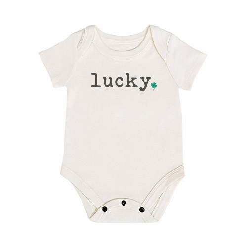 Graphic Baby Bodysuit - Lucky | Soft + Organic Cotton | – Finn + Emma