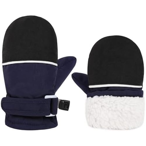 Urban Virgin Infant Baby Toddler Kids Winter Mittnes Lined Fleece Warm Waterproof Ski Snow Gloves For Boys Girls