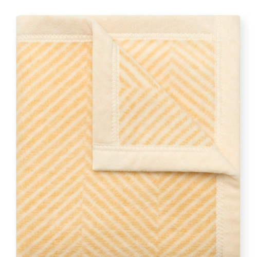 Harborview Herringbone Butter Yellow Mini Blanket
