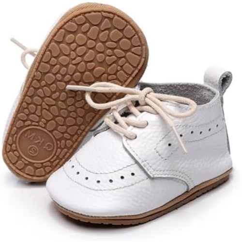 Toddler Baby Boys Girls Classic PU Leather Brogue Oxford Dress Shoes Wedding Loafers Crib Shoes