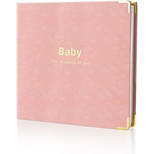 Baby book Baby Memory Book for baby boys and girls First 5 years baby book keepsake baby books (Pink)