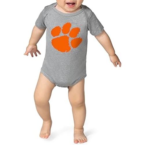 Little King NCAA Short Sleeve Tech Bodysuit-Big Logo -100% Polyester-Infant Sizes 0-3M 6M 12M 18M