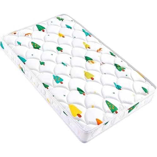 Baby Bassinet Mattress 33 x 20 inches- Firm Support and Comfort Premium Foam,Noiseless and Odorless,Hypoallergenic Small Crib Mattress, Fits Moses Basket, Dual Sided with Soft Breathable Fabric