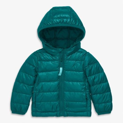Primary Baby Lightweight Puffer Jacket In Spruce Size 3-6 Months