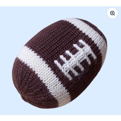 Shop Organic Football Rattle - Baby Rattles | Estella