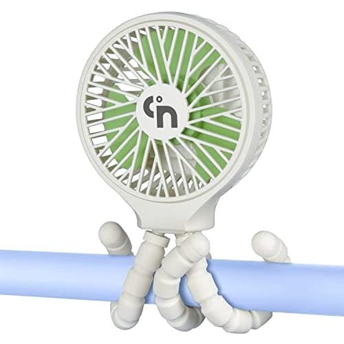 WiHoo Stroller Fan Clip On for Baby 5200mAh Battery Operated Fan Portable Fan Rechargeable Mini Handheld Car Seat Fan Small USB Desk Personal Fan for Stroller Accessories/Crib/Camping/Traveling