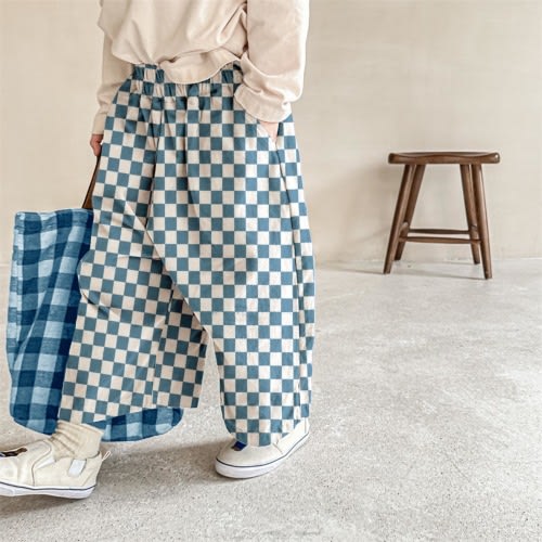 Baby & Kids Checkerboard Loose Casual Pants