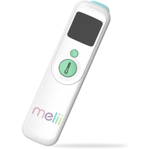 melii Ear & Forehead Infrared Thermometer with Digital Display, Fever Alert and 40 Memory Recall Temperatures, Safe for Babies, Toddlers, Kids & Adults