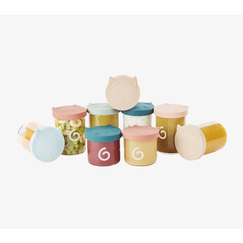 Babymoov Glass Bowl Containers, Set of 6 - 8.5oz and Set of 3 - 4oz