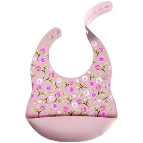 Silicone Feeding Bib with Food Catcher for Baby/Toddler, Waterproof