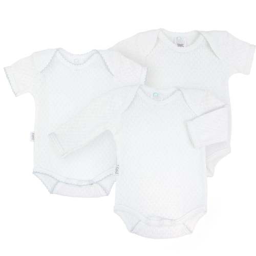 Paty Knit Overlap Shoulder Onesie