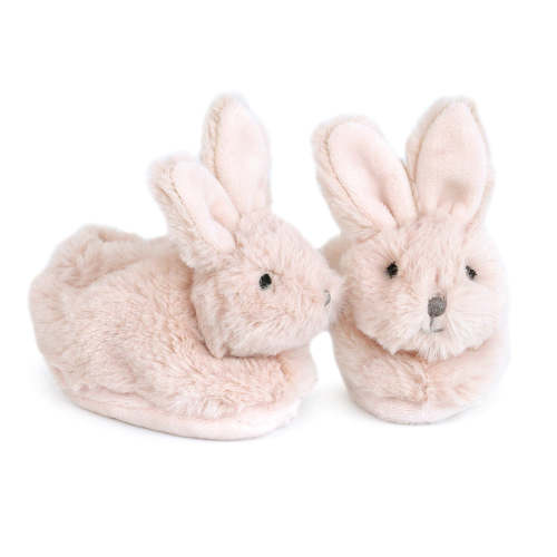 Pink Bunny Baby Booties