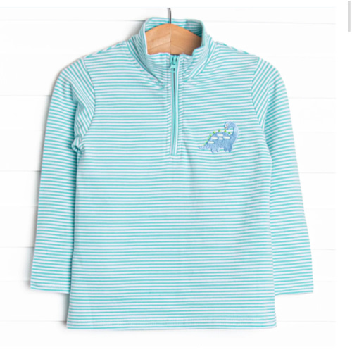 Jurassic Journey Embroidered Pullover, Green – Stitchy Fish