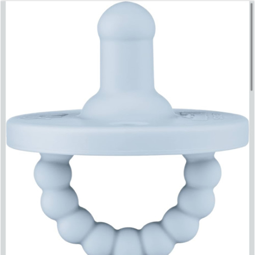 Ryan & Rose Cutie PAT Pacifier Teether (Stage 1, Blue)
