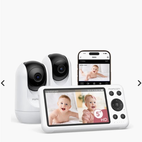 Momcozy 5-Inch Dual-mode Smart Baby Monitor with 2 Camera -BM04