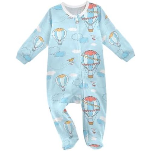 vvfelixl Halloween Pumpkins Orange Lantern Baby Sleepers For Girl Boys Newborn Baby Play One-Piece Footies For 0-24 Months