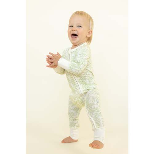 Green Pastel Palms Zippy