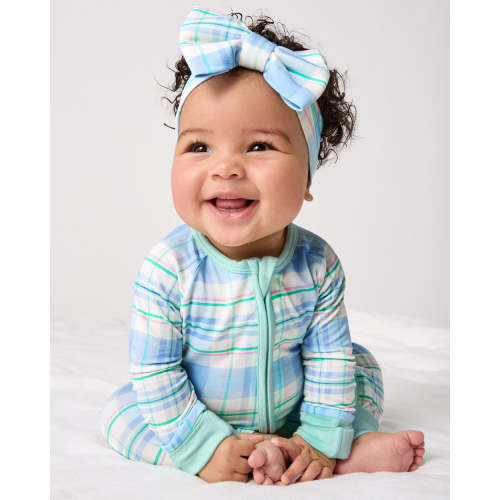 Springtime Plaid Zippy | Little Sleepies