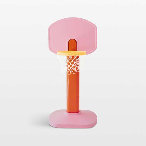 Smol Pink and Orange Kids Basketball Hoop