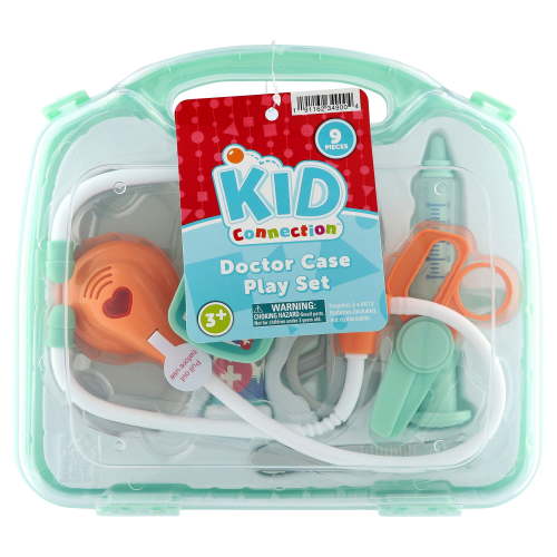 Kid Connection Doctor Carry Case Play Set - 9 Piece Medical Kit for Children