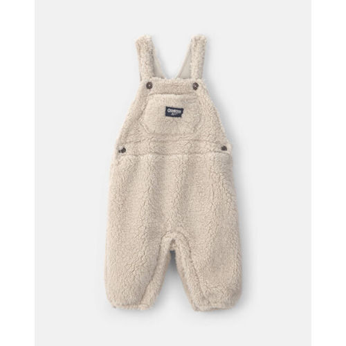 Baby Teddy Fleece Overalls - Cream - OshKosh B'gosh | Carter's