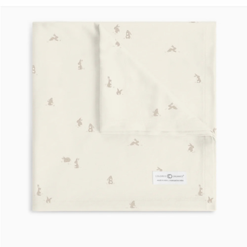 Swaddle Blanket | Heart / Ballet + Wisteria bunnies