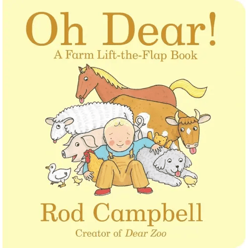 Oh Dear!: A Farm Lift-the-Flap Book (Dear Zoo & Friends)