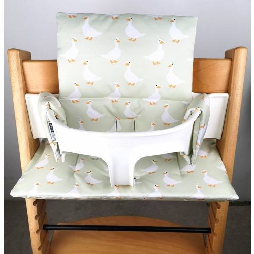 Washable seat cushion set compatible with Stokke Tripp trapp high chair