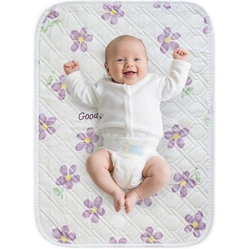 Diaper Changing Pads for Baby, Portable Change Mat, 3Layers Waterproof Change Pad Foldable Absorbent Mats for Women, Reusable Incontinence Underpads for Patient 20''x27.5''