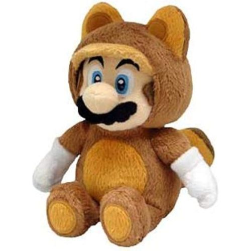 Little Buddy Official Super Mario Plush Raccoon Tanooki Mario, 9-Inch