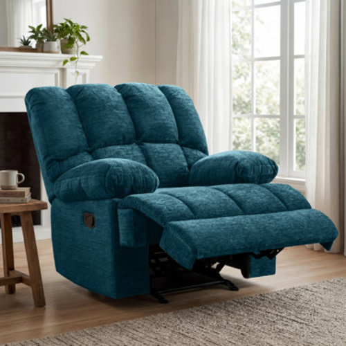 Latitude Run® Oversized 44.5"W Upholstered Manual Rocking Recliner & Reviews | Wayfair