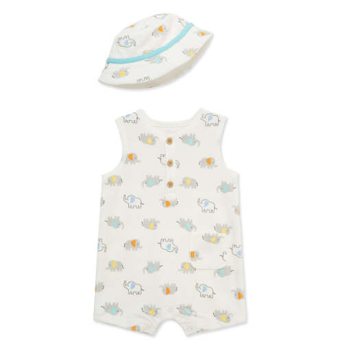Elephant Terry Romper & Hat