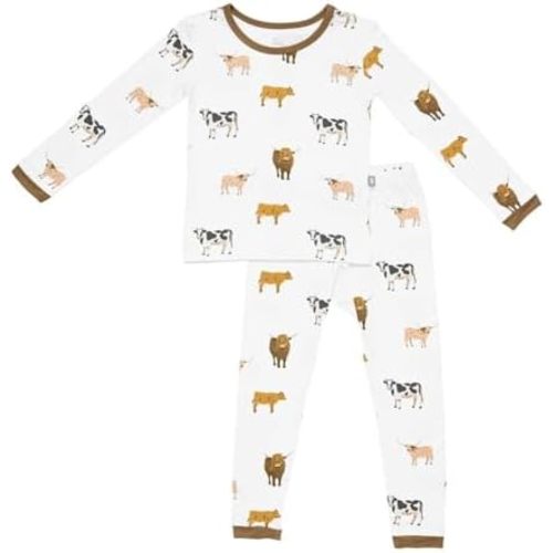 KYTE BABY Toddler Pajama Set - Pjs for Toddlers Made of Soft Bamboo Rayon Material