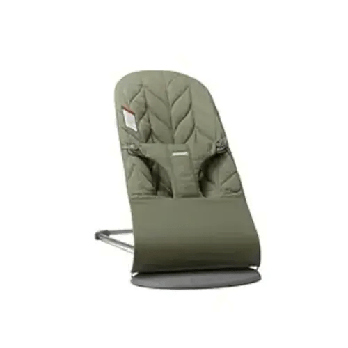 BabyBjörn Bouncer Bliss, Dark Green, Woven, Petal Quilt