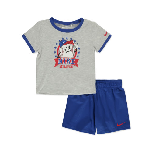 Nike Baby Boys' 2-Piece Baseball Shorts Set Outfit