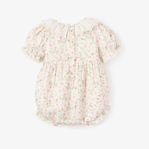 Folklore Floral Organic Muslin Bubble – Elegant Baby