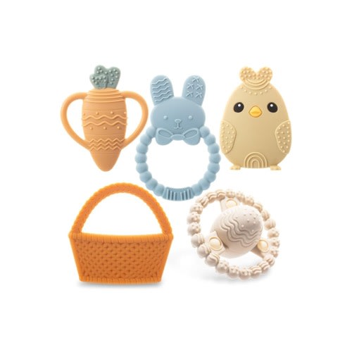 Easter Silicone Baby Teether Set Cute Gift Toys 5-Piece