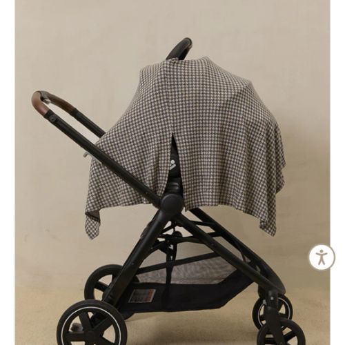 Stormy Houndstooth Nursing Cover