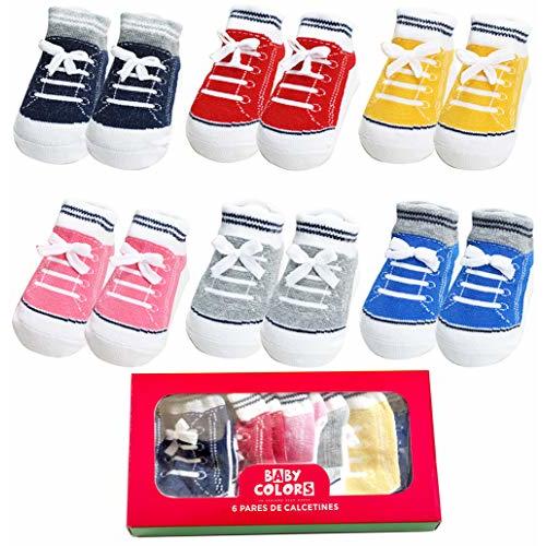 Zumou Baby Non Skid Anti Slip Infant Newborn Boys Girls Ankle Socks 6 Pairs