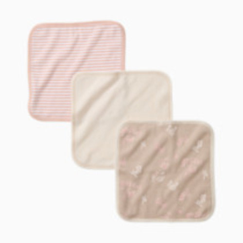 Burt's Bees Baby Infant Washcloths, 100% Organic Cotton, Soft and Super Absorbent Knit Terry & Woven Terry Wash Cloth