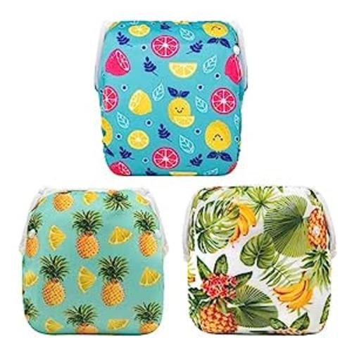 Amazon.com: ALVABABY Baby Swim Diapers 3pcs One Size Reuseable Washable & Adjustable for Swimming Lesson & Baby Shower Gifts Blue Gray White 3SW31 : Clothing, Shoes & Jewelry