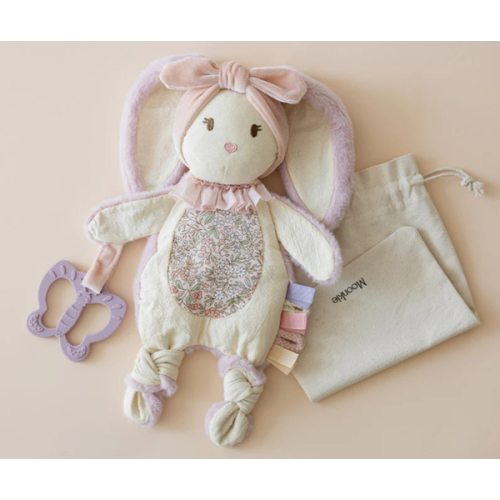 Bunny Lovey for Baby | Soft & Snuggly Baby Security Blanket | Moonkie