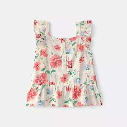 Toddler Girl Carter's Floral Peplum Top