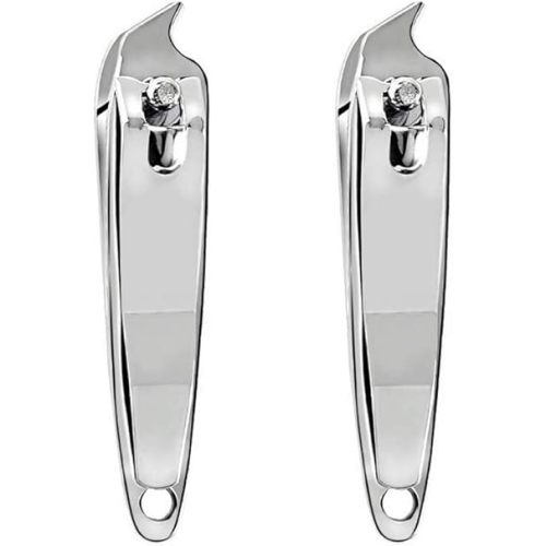 2 PCS Metal Slanted Edge Nail Cutting Clippers Pedicure Manicure Tool Slanted Tip Cuticle Nail Clipper Cutter Nail Clipper Cutter Pedicure Manicure Tool