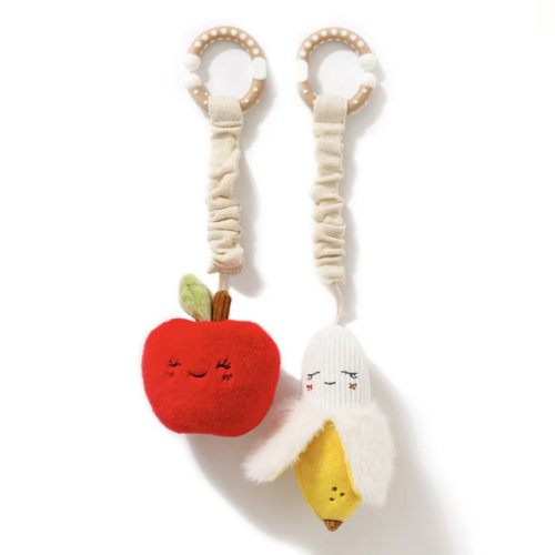 2 Pack Mini Market Brunch Stroller Toys - Apple & Banana