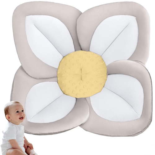 Morfone Baby Bath Seat, Baby Bathtub Pad for Newborn Infants to Toddler 0 to 6 Months and up,Gray