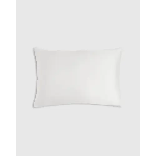 100% Mulberry Silk Pillowcase in White, Size Standard