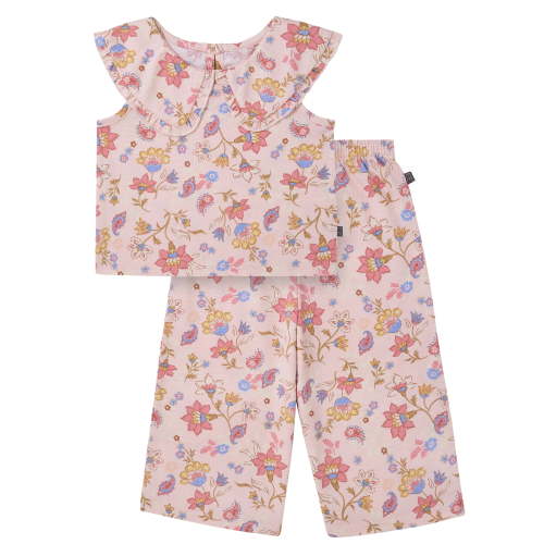 Modern Moments by Gerber Toddler Girl Smocked Top and Pant Outfit Set, 2-Piece, Sizes 0/3 Months - 5T