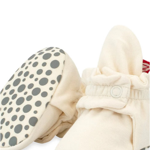 Organic Cotton Gripper Baby Bootie - Cream – Zutano