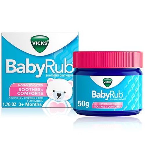 Vicks Non-Medicated Soothing Chest Rub Ointment Eucalyptus, Lavender, Aloe Vera